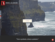 Tablet Screenshot of irishacademy.ie